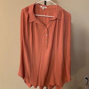 Oversized Coral Top